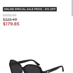 Gucci Black Sunglasses